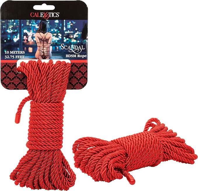 Soga o Cuerda Roja de 32,75 pies/10 m - BDSM Scandal