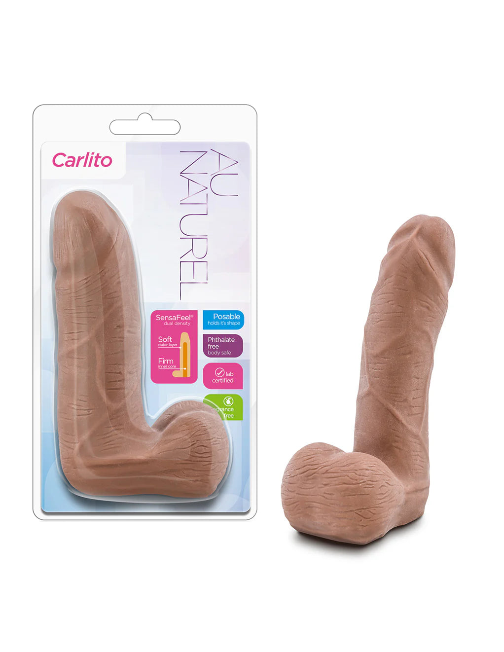 Dildo Carlitos aunaturel de 5.5’