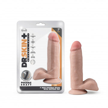 Dildo Realista con Bolas de 7" Vainilla - DR.SKIN