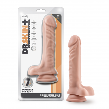 Dildo con Bolas Realista 9" Vainilla - DR.SKIN Plus
