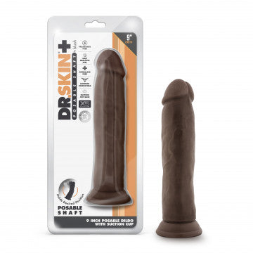 Dildo Realista de 9" Chocolate - DR.SKIN Plus