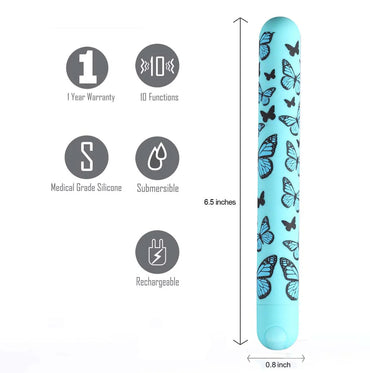 Vibrador Estilo Pluma Recargable - Monarch