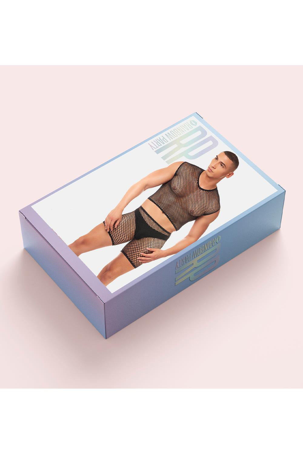 Conjunto Rainbow Party de 3 Piezas de Malla Negro - Net-Bula