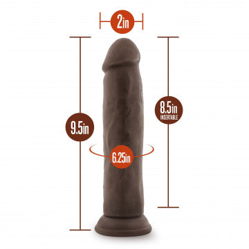 Dildo Realista de 9" Chocolate - DR.SKIN Plus