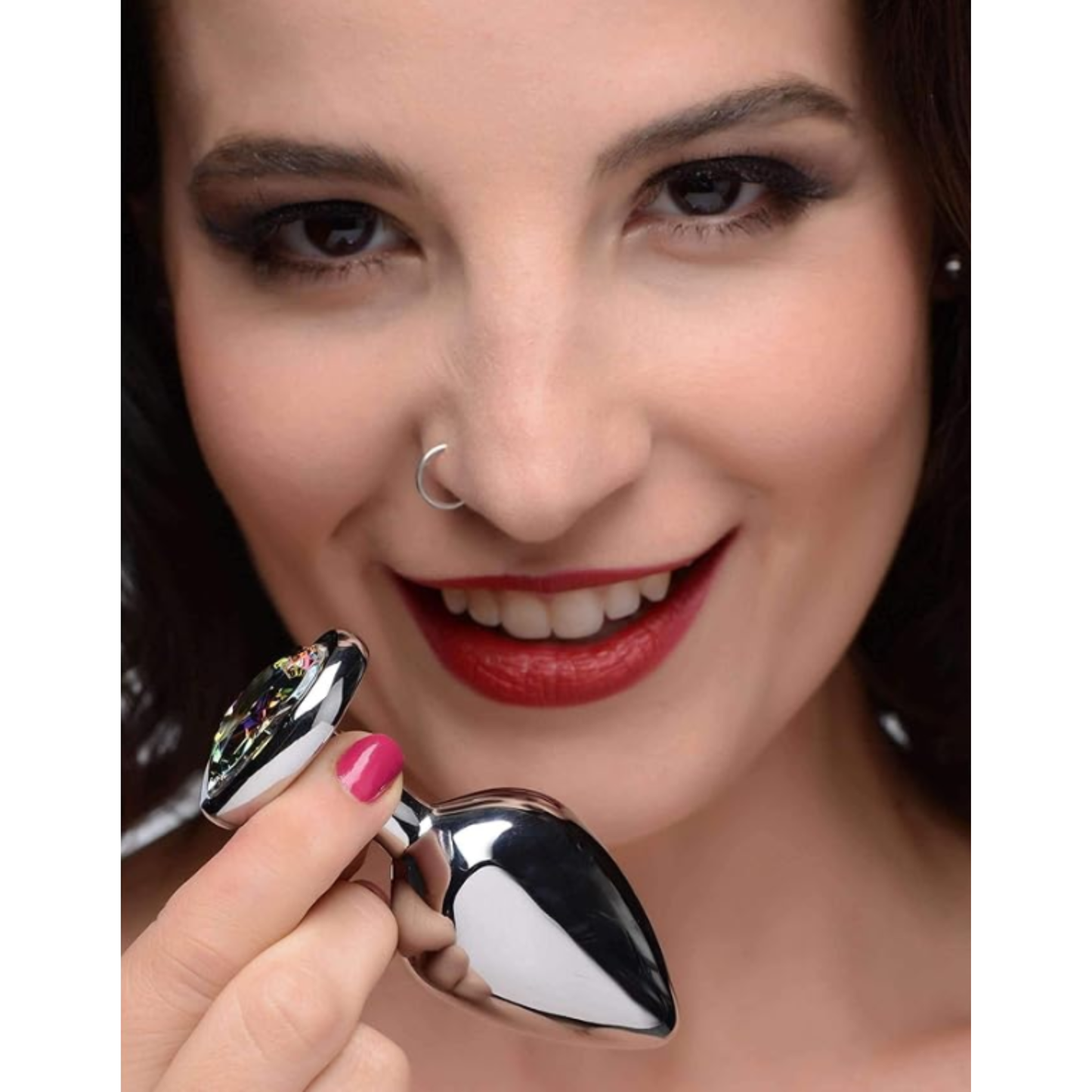 Plug Anal Rainbow Prism Heart