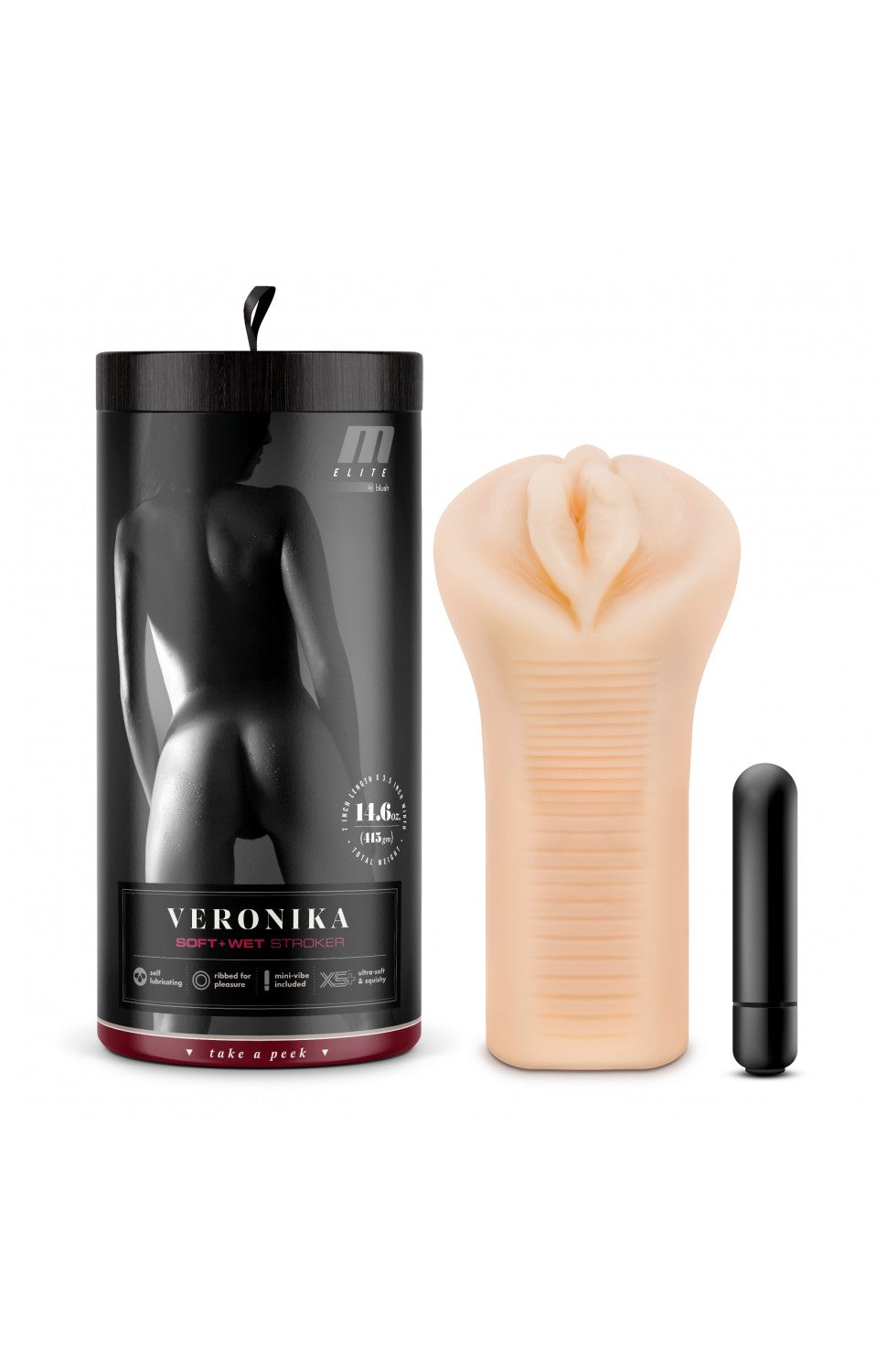 Masturbador Masculino Suave y Mojada Veronika Beige