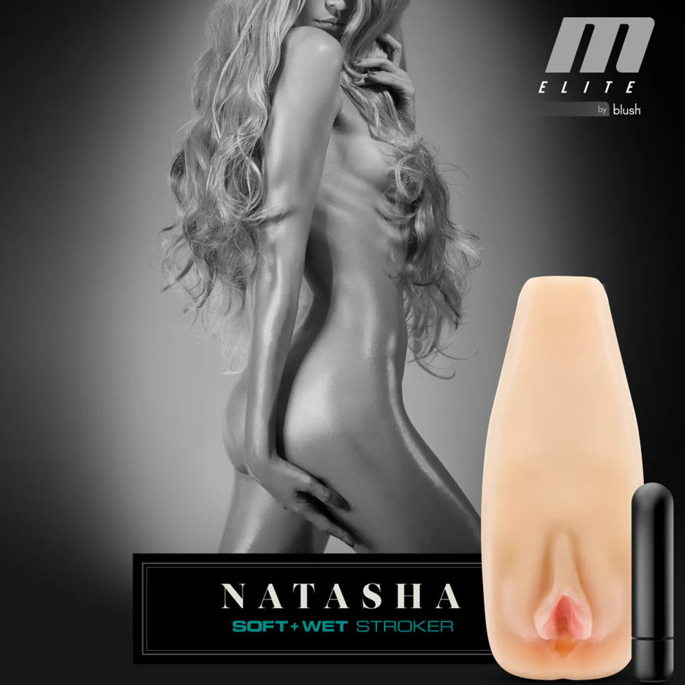 Masturbador Masculino Suave y Mojada - Natasha Beige