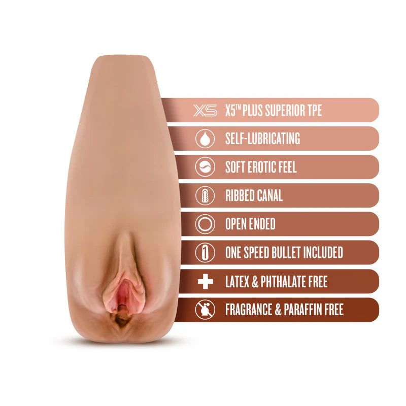 Masturbador Masculino Suave y Mojada - Bronceada Renata - M Elite