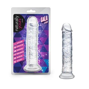 Dildo Transparente Naturally Yours – Gala Brillante 6"