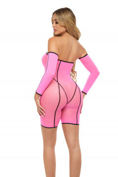 Bodysuit Double Vision Set - Talla Única - Rosado