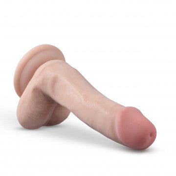 Dildo con Bolas Realista de 6" Vainilla - DR.SKIN