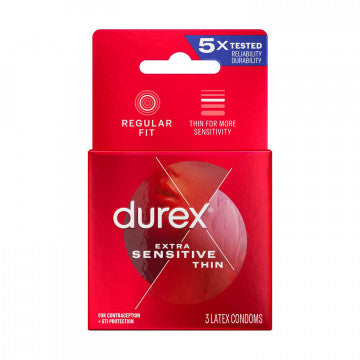 Condones Durex Extra Sensitive - 3 Pack