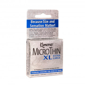 Condones Kimono Microthin XL 3 Pack