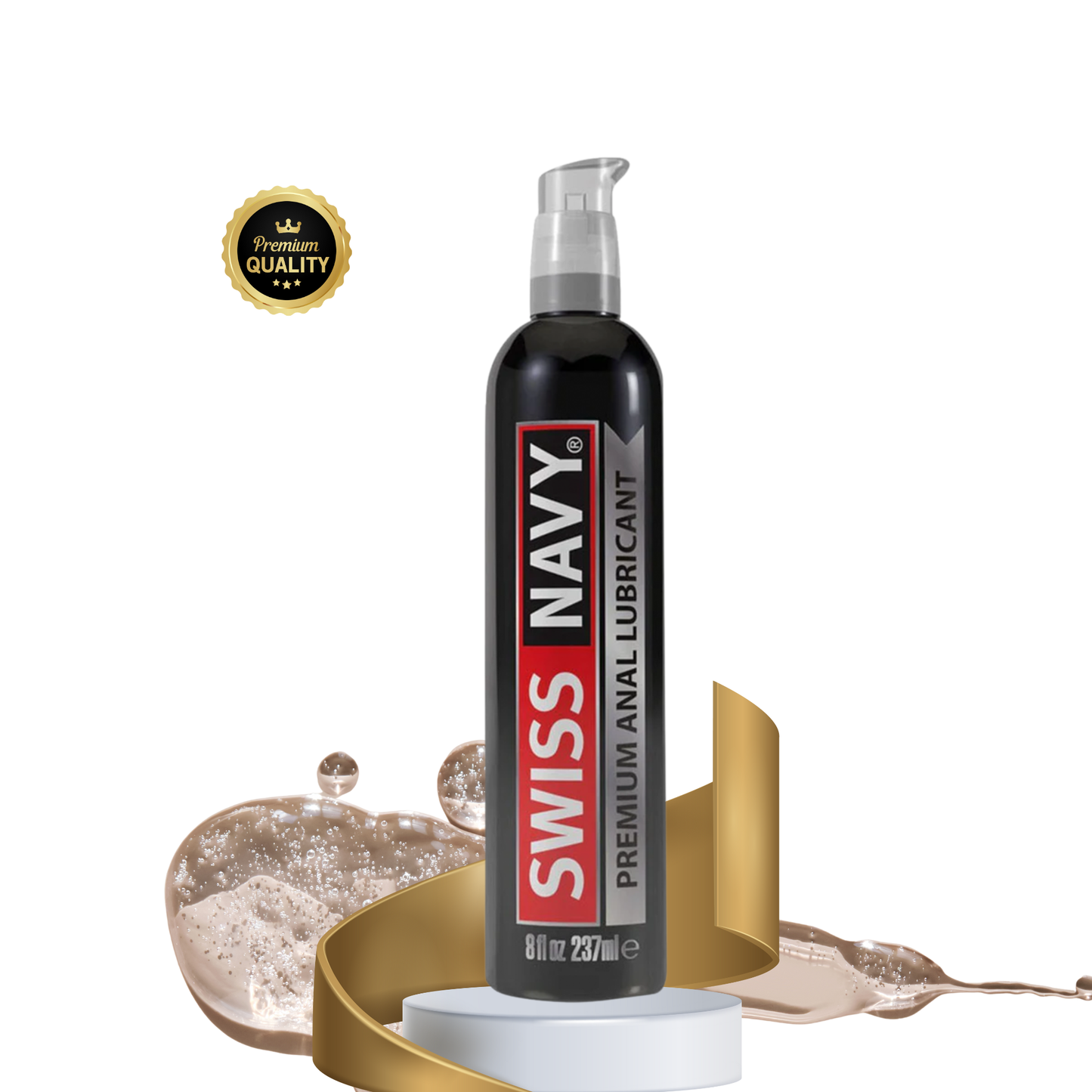 Lubricante Anal Premium de Silicona Swiss Navy - 4oz