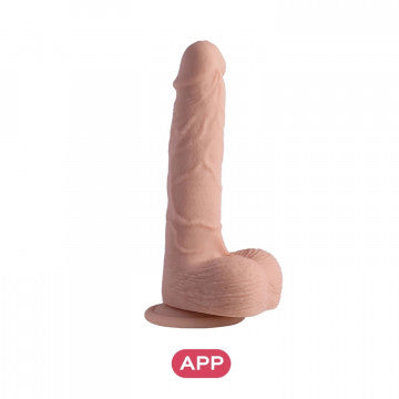 Dildo Vibrador Piel Realista 7.5" de App - Paxton Nude