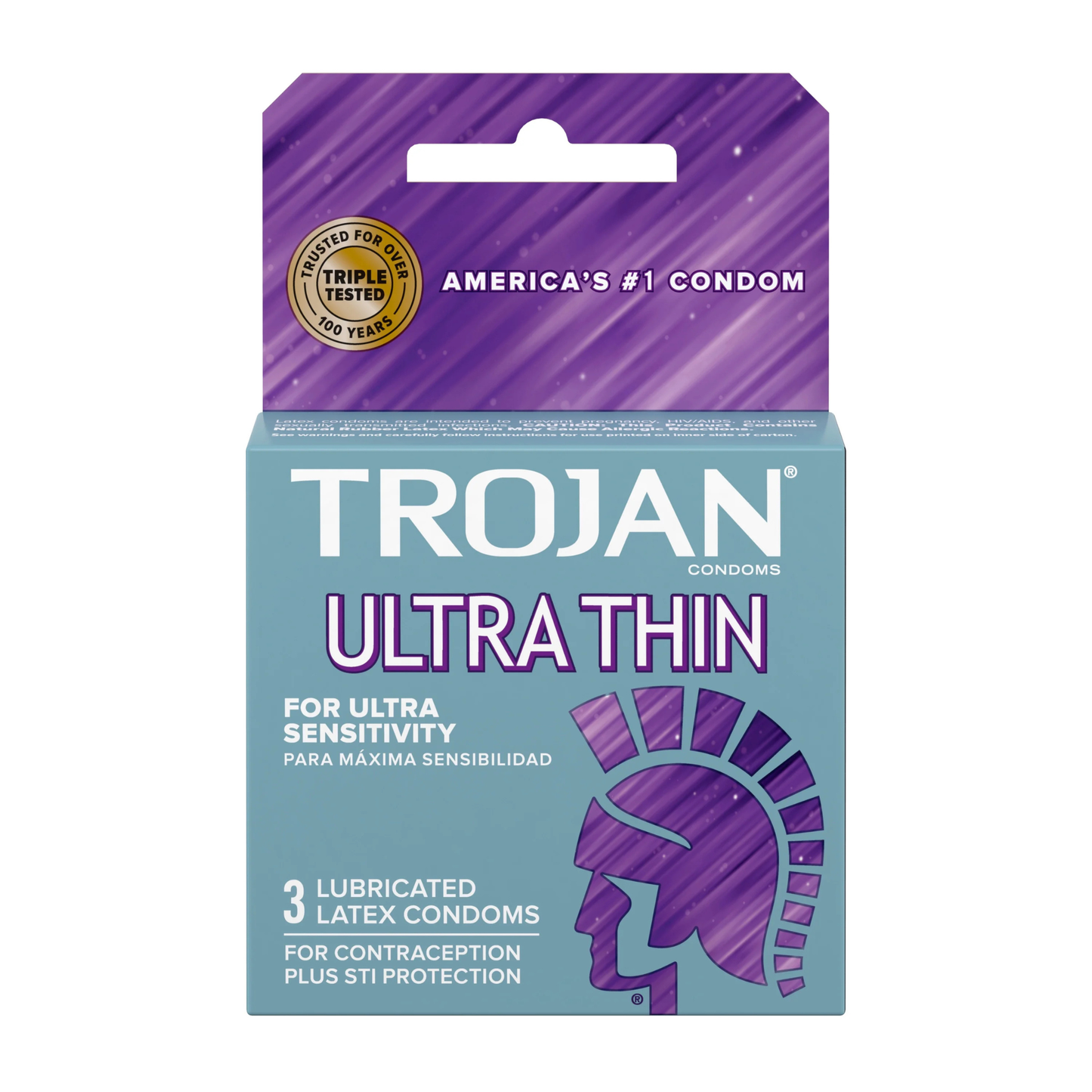 Condones Trojan Ultra Delgados Lubricados - 3 Pack