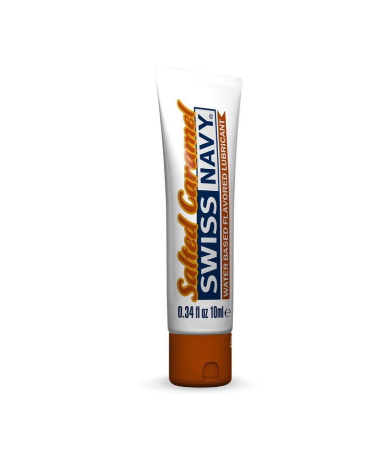 Lubricante con Sabor a Caramelo Salteado 10ml - SwissNavy