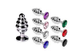 Plug Anal de Metal - Espiral