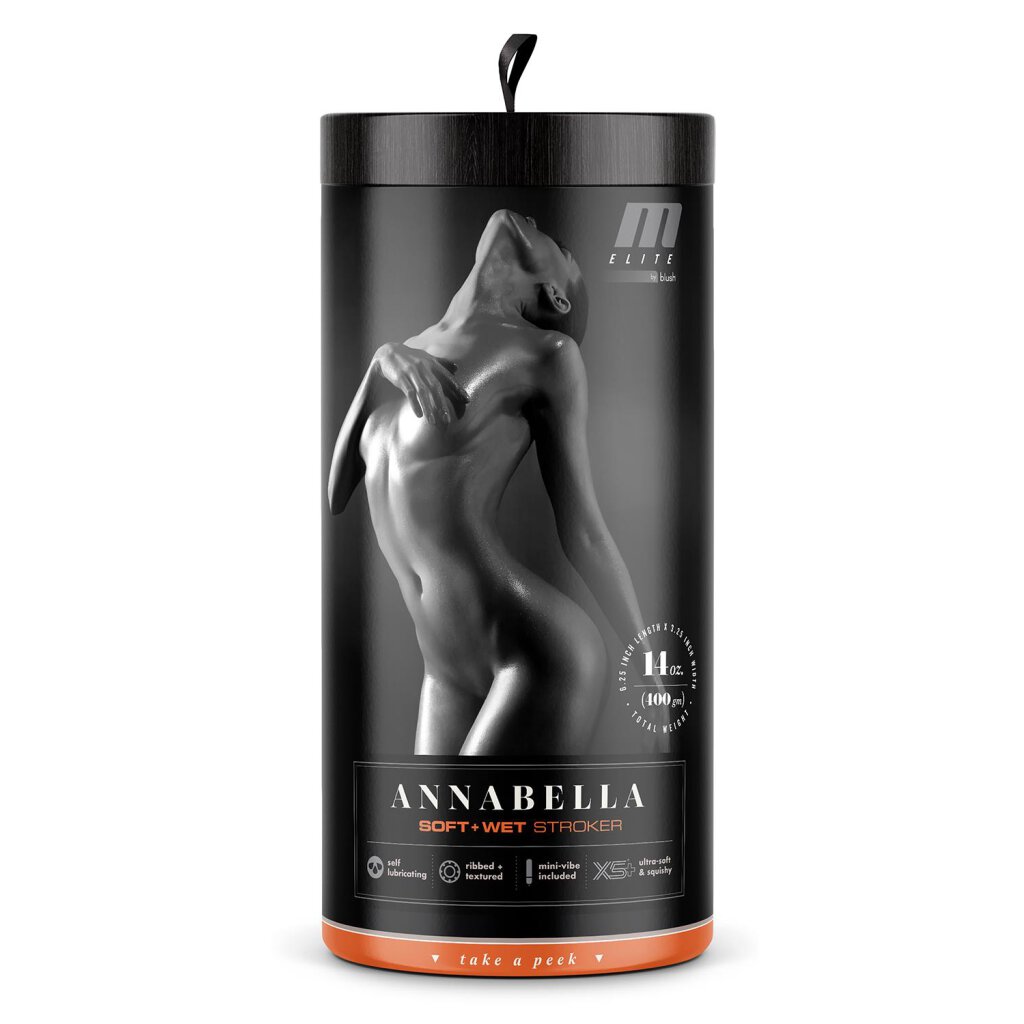 Masturbador Masculino Suave y Mojada - Annabella - Beige