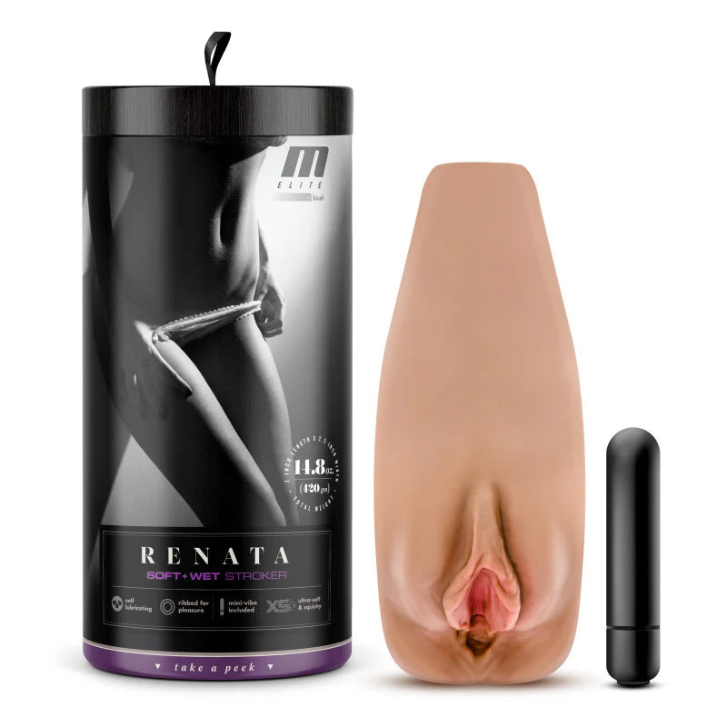 Masturbador Masculino Suave y Mojada - Bronceada Renata - M Elite