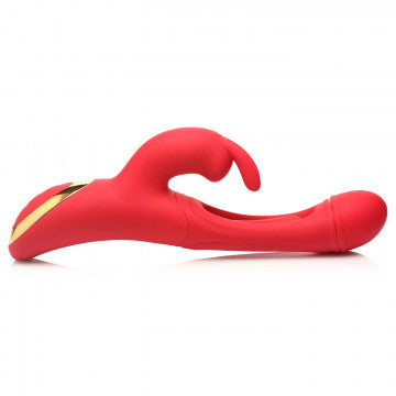 Vibrador de Silicona Rabbit Flick Flicking - Rojo