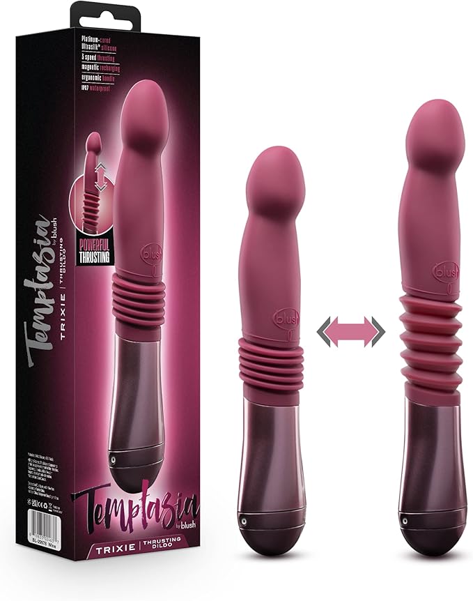 Consolador de Silicona para el Punto G - Violeta - Blush Novelties Temptasia Trixie