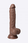 Dildo Vibrador Thruster Baller - Chocolate