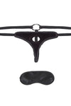 Arnés de Bikini con Correas de Terciopelo Negro - LuxFetish