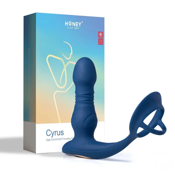 Masajeador de Próstata con Anillo para el Pene Controlado por App - CYRUS