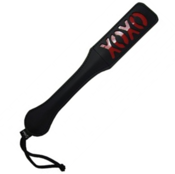 Látigo Paddle Sex and Mischief XOXO – Negro