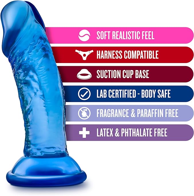 Dildo Realista de 6" con Ventosa