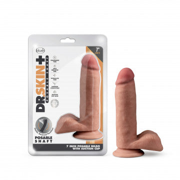 Dildo con Bolas Realista 7" Mocha - DR.SKIN