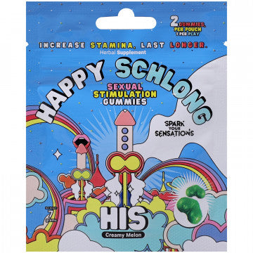 Gomitas Estimuladores Sexuales - Happy Schlong - 2 Pack