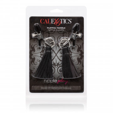 Pinzas para Pezones Borlas Divertidas - Negras - Nipple Clamps