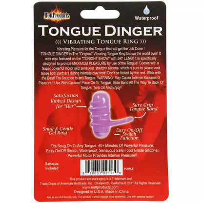 Anillo de Lengua Vibrador - Morado