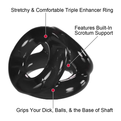 Anillo Triple Tri Sport 3 Ring Sling Atomic Jock – Transparente (Copia)