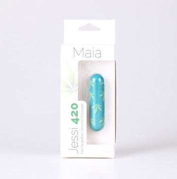 Vibrador Mini Bala Esmeralda Recargable de 10 Funciones - JESSI 420