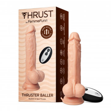 Dildo Consolador Thruster Baller - Nude