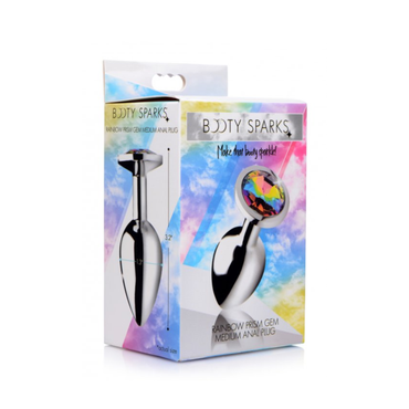Plug Anal Rainbow Prism Heart