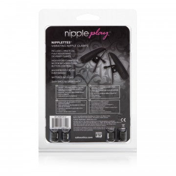 Pinzas Vibratorias para Pezones Nipplettes Nipple Play - Color negro