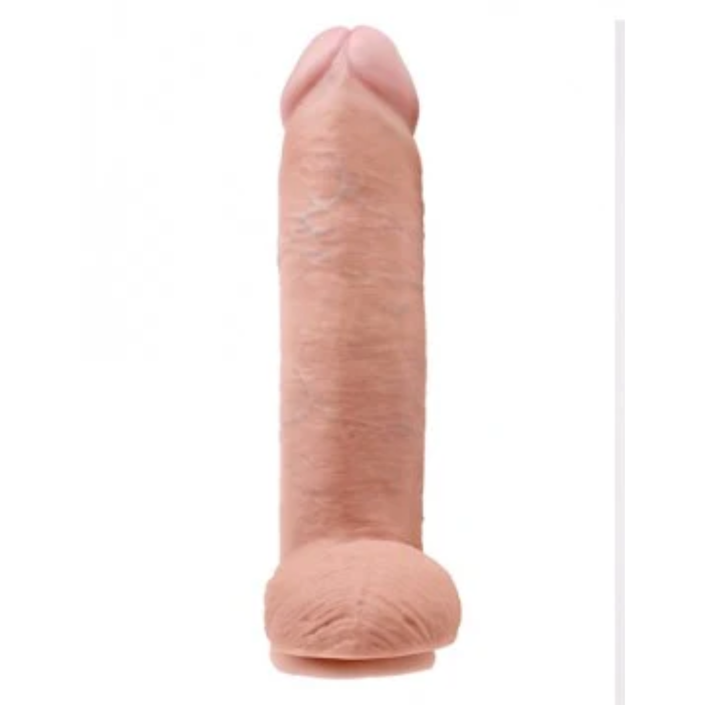 King Cock Dildo De 12” Con Bolas - Carne Vainilla