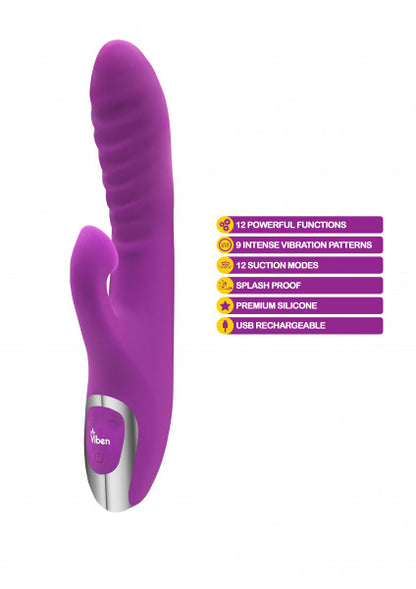 Vibrador de Conejo con Succión de Clítoris - Frenzy