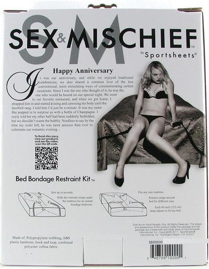 Kit de Ataduras Bondage para Cama - Sex & Mischief