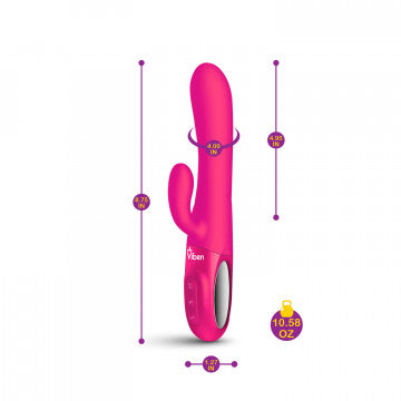 Conejito Vibrador con Estimulador - Hypnotic - Rosa Intenso