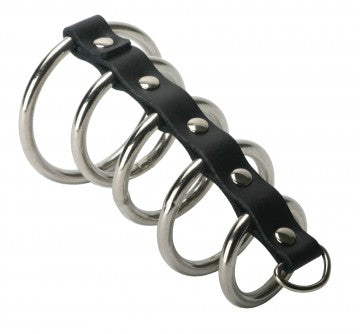 Jaula de Castidad Masculina con 5 Anillos