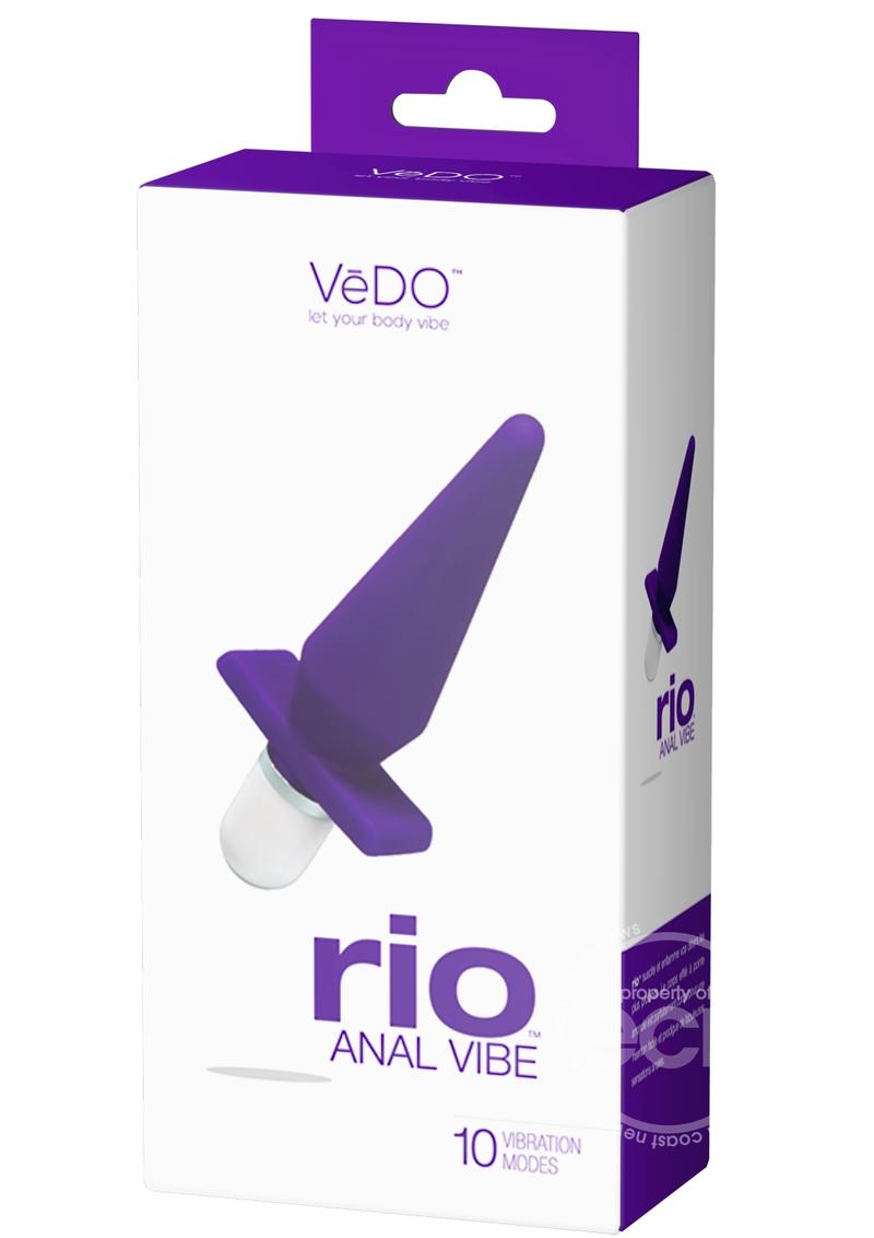 Vibrador anal de silicona VeDO Rio - Morado - Into You Indigo