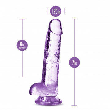 Dildo Cristalino de 7" - (Diamante) - Naturally Yours