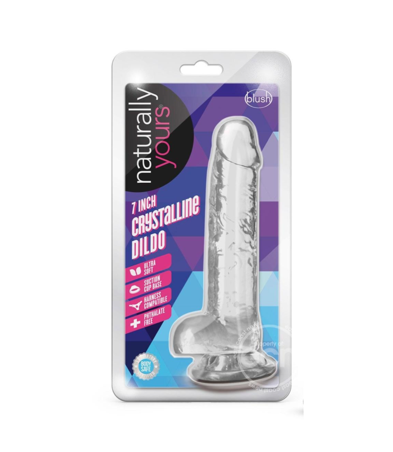Dildo Cristalino de 7" - (Diamante) - Naturally Yours