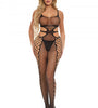 Bodystocking Crotchless Hit The Line - Talla Única - Negro