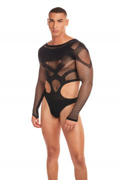 Bodysuit para Hombre Out of Orbit - S/ M - Negro